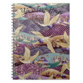 Schöne japanische Krane Notizblock (Vorderseite)