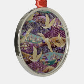 Schöne japanische Krane Ornament Aus Metall (Rechts)