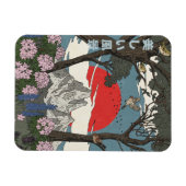 Schöne japanische Landschaft Magnet (Horizontal)