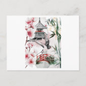 Schöne japanische Landschaft Postkarte (Vorderseite)