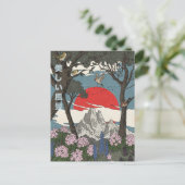Schöne japanische Landschaft Postkarte (Stehend Vorderseite)