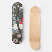 Schöne japanische Landschaft Skateboard (Vorderseite)