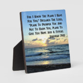 SCHÖNE JEREMIAH 29:11 BLAUE SKIES FOTOPLATTE (Vorderseite)