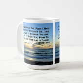 SCHÖNE JEREMIAH 29:11 BLAUE SKIES KAFFEETASSE (Vorderseite Links)
