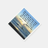 SCHÖNE JEREMIAH 29:11 BLAUE SKIES SERVIETTE (Ecke)