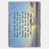 SCHÖNE JEREMIAH 29:11 SCRIPTURE VERSE DECKE (Vorderseite Vertikal)