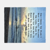 SCHÖNE JEREMIAH 29:11 SCRIPTURE VERSE FLEECEDECKE (Vorderseite (Horizontal))