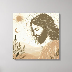 Schöne Jesus Leinwand Mauer Kunst