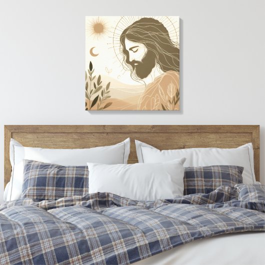 Schöne Jesus Leinwand Mauer Kunst (Insitu (Schlafzimmer))