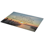 SCHÖNE JOHN 15:12 SONNENGESTALTUNG FOTO DESIGN SCHNEIDEBRETT (Ecke)