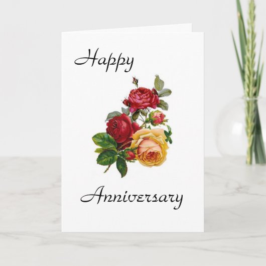 Schöne Jubiläumskarte Karte (Vorderseite)