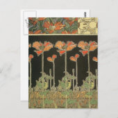 Schöne Jugendstil-Postkarte Postkarte (Vorne/Hinten)