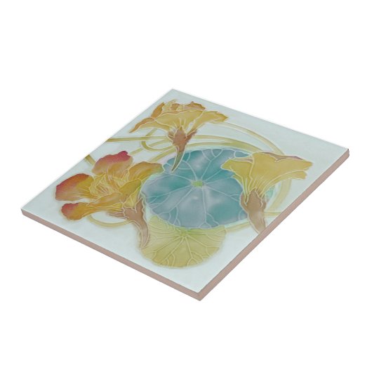 Schöne Jugendstil-Stadtreproduktion Fliese (Seite)