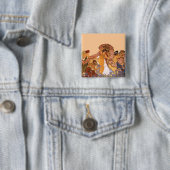 Schöne Jugendstilfrauen mit Iren und Rose Button (Beispiel)