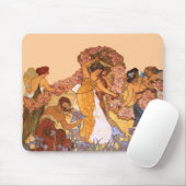 Schöne Jugendstilfrauen mit Iren und Rose Mousepad (Mit Mouse)