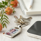 Schöne Juli Fee in Water Lilies Schlüsselanhänger (Seite)