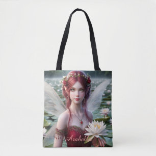 Schöne Juli Fee in Water Lilies Tasche