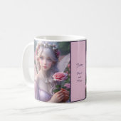 Schöne June Fairy in Rose Kaffeetasse (Vorderseite Links)