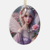 Schöne June Fairy in Rose Keramik Ornament (Rechts)