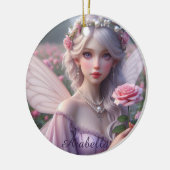 Schöne June Fairy in Rose Keramik Ornament (Links)