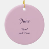 Schöne June Fairy in Rose Keramik Ornament (Hinten)