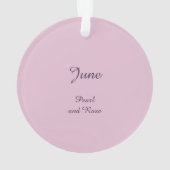 Schöne June Fairy in Rose Ornament (Rückseite)