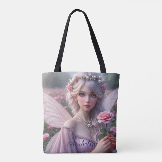 Schöne June Fairy in Rose Tasche (Rückseite)