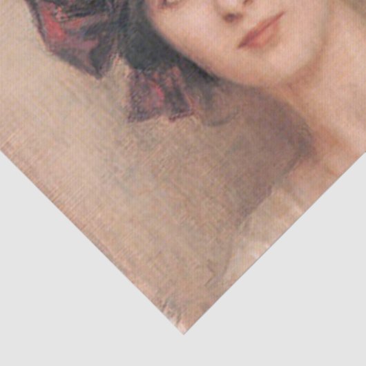 Schöne, junge Dame, durch Albert Lynch, Seidenpapier (Ausschnitt)