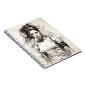 Schöne junge Frau Einzigartigkeit Frauenfreundscha Notizblock (Rechte Seite)