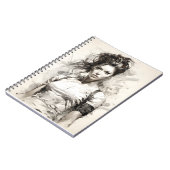 Schöne junge Frau Einzigartigkeit Frauenfreundscha Notizblock (Linke Seite)