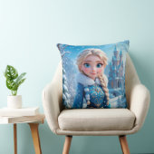 Schöne junge Schneemännin Kissen (Stuhl )