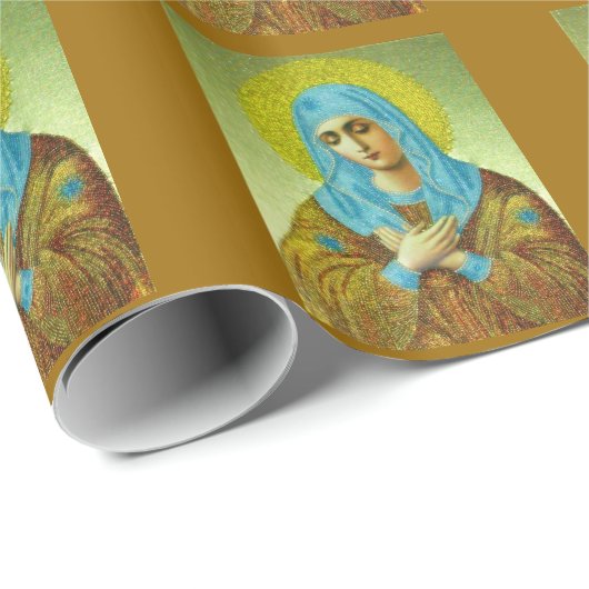 Schöne Jungfrau Geschenkpapier (Rolleneckpunkt)