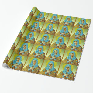 Schöne Jungfrau Geschenkpapier