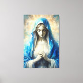 Schöne Jungfrau Mary Leinwanddruck (Vorderseite)