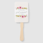 Schöne Just Married Wedding | Handfächer (Vorderseite)