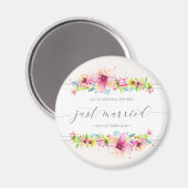 Schöne Just Married Wedding | KÜHLSCHRANKMAGNET (Vorderseite/Rückseite)