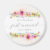 Schöne Just Married Wedding | KÜHLSCHRANKMAGNET (Vorne)