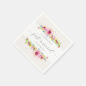 Schöne Just Married Wedding | Serviette (Ecke)