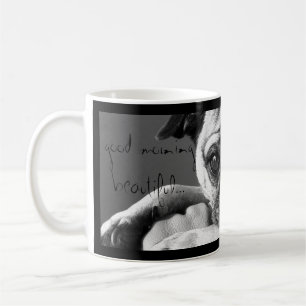 Schöne Kaffee-Tasse des gutenmorgens mit Roxy Kaffeetasse