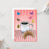 Schöne Kaffeezeit Karte (Vorderseite/Rückseite Beispiel)
