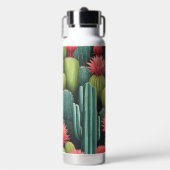 Schöne Kaktusgarten Trinkflasche (Vorderseite)