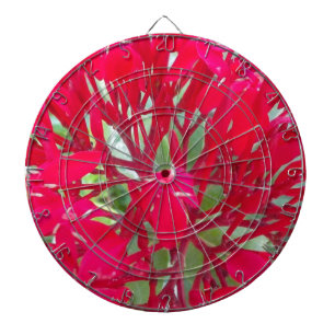 Schöne Kaleidoskop aus farbenfrohen roten Seidenpf Dartscheibe