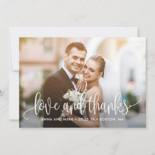 Schöne Kalligrafie EDITABLE COLOR Danke Karte