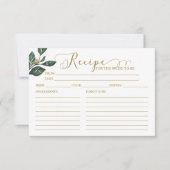 Schöne Kalligraphie Brautparty Rezeptionskarten (Vorderseite)