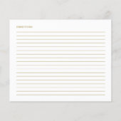 Schöne Kalligraphie Brautparty Rezeptionskarten (Rückseite)