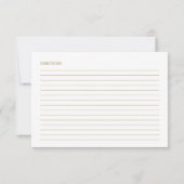 Schöne Kalligraphie Brautparty Rezeptionskarten (Rückseite)