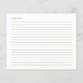 Schöne Kalligraphie Brautparty Rezeptionskarten (Rückseite)