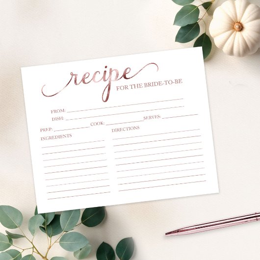 Schöne Kalligraphie Brautparty Rezeptionskarten