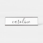 Schöne Kalligraphie Name Schreibtischnamensplakette (Vorderseite )
