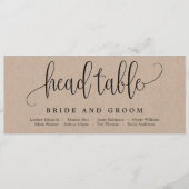 Schöne kalligraphische Seekarte Menükarte (Vorderseite)